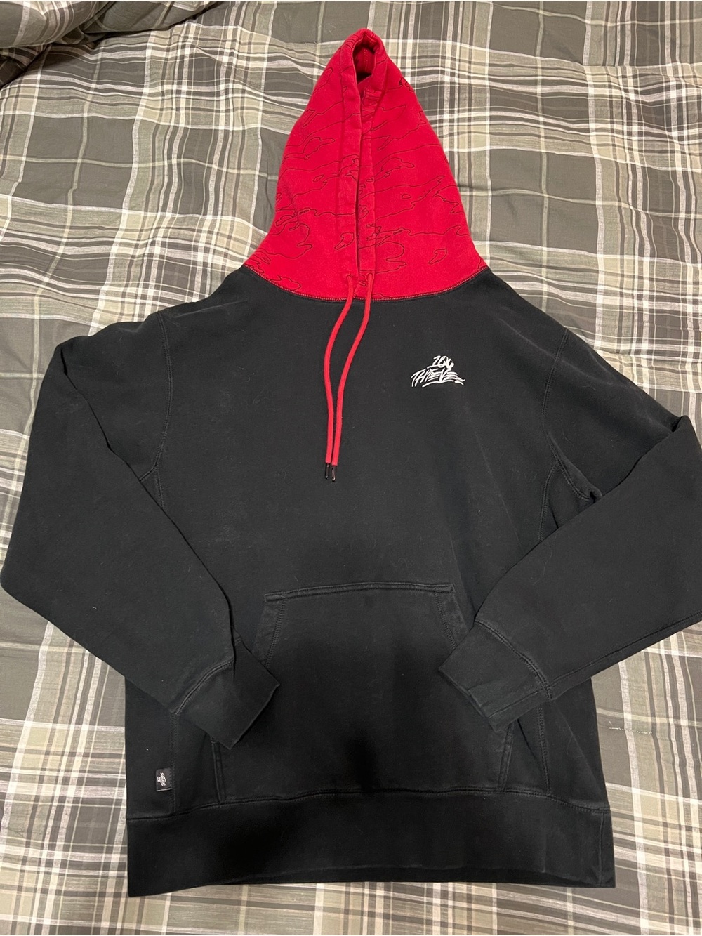 100 Thieves Foundations Geoprint Hoodie Red/Black